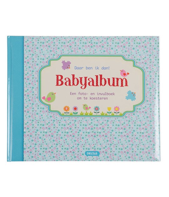 Daar ben ik dan! babyalbum blauw