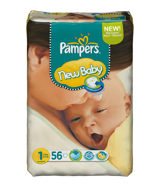 Pampers New Baby urine indicator